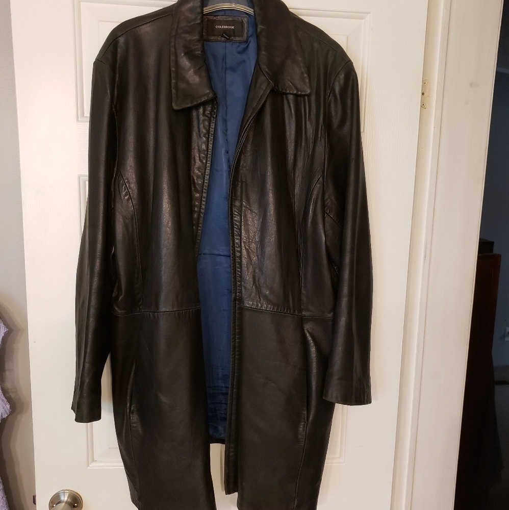Like new leather coat size 3xl